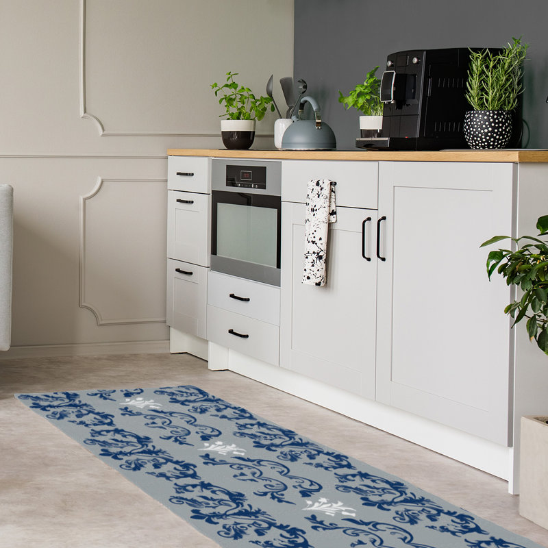 Tapis de couloir gris