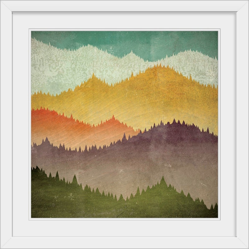 « mountain view » par ryan fowler, impression, H 32 po x l 32 po x P 1 po, Cadre blanc