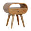 Table de chevet en bois massif Cariotta