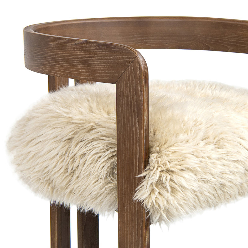 Tabouret de comptoir 26,5 po Burress, Bois de frêne brun