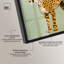 Décoration murale moderne Golden Cheetah Shadowbox par Art Remedy, cadre noir, 24 x 16-698150099-698150101
