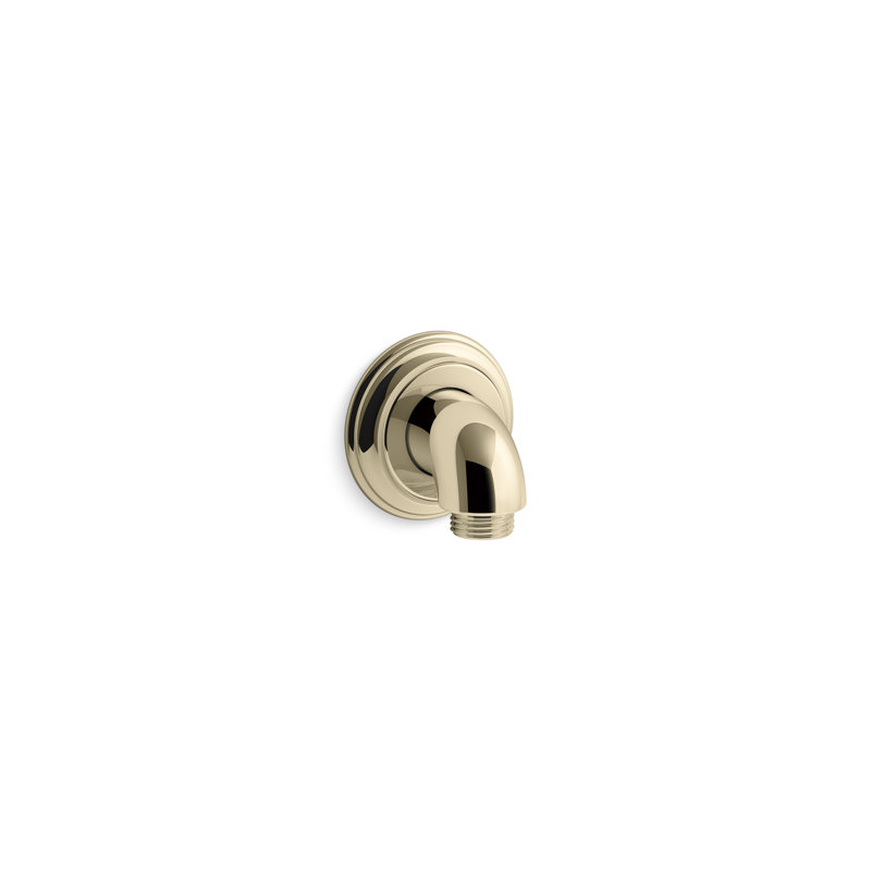 Bancroft Wall-Mount Supply Elbow with Check Valve, Gold