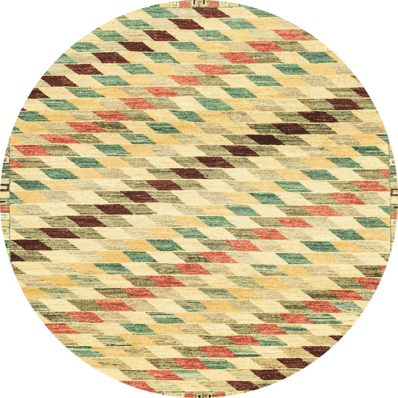 Tapis abstrait moderne 3419, Rond 6 pi