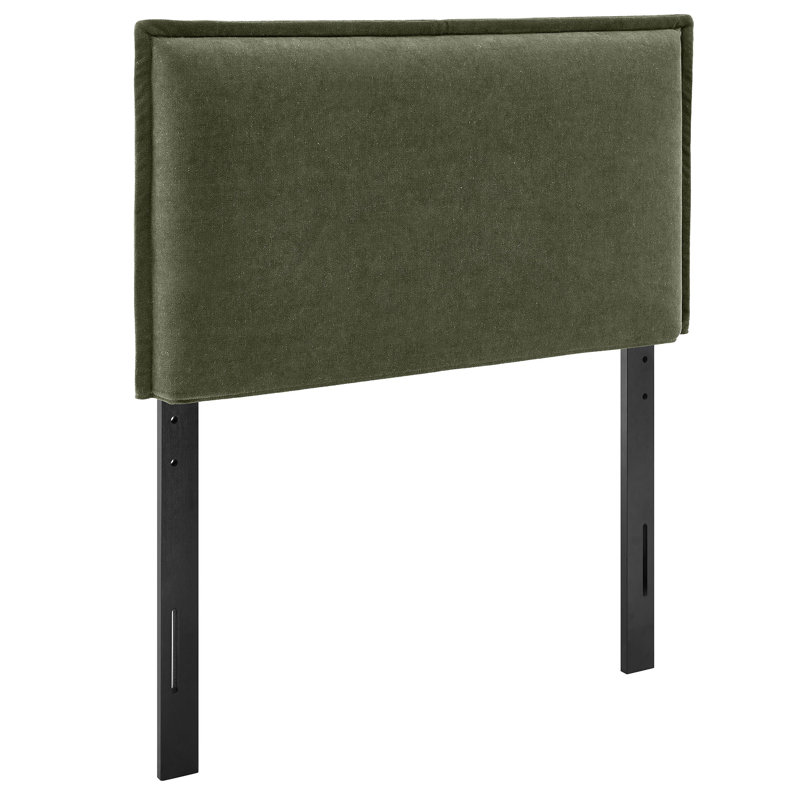 Bentleyville Upholstered Linen Blend Twin Size Headboard In Sage, Twin, Sage