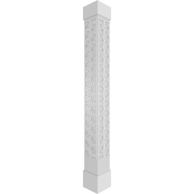 Hampton Square non-effilé avec colonne standard capitonnée et base standard