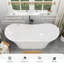 Baignoire profonde autoportante 69 po