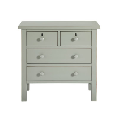 Georgina 4-Drawer Storage Nightstand - Antique Gray (Only Nightstand)