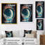 Inspiring Moon's Outer Space View I - Space Landscape, reproduction d'art mural-1903287681