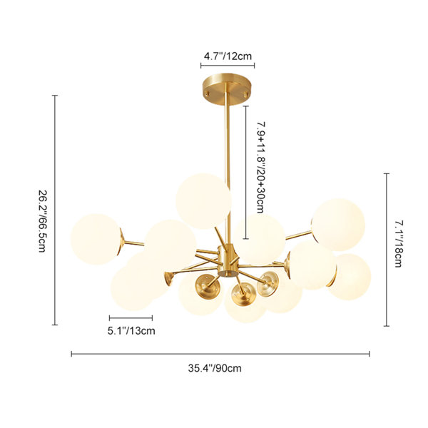 Aldous 12 - Light Sputnik Chandelier