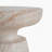 Outdoor/Indoor Lightweight Concrete Side Table,Travertine Finish