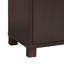 Armoire à vin, support à vin pour 12 bouteilles, 6 cintres en verre, brun cacao