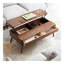 Table basse surélevée Table basse 100% chêne massif avec plateau en bois massif et plateau de bureau-1797288150