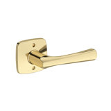 Wyndcliff Passage Lever with Soft Square Rose in Venetian Bronze