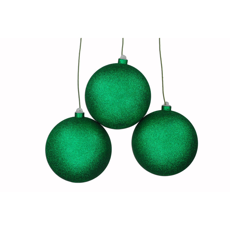 Shatterproof Ball Ornament, Vert, H 14 po x l 5,5 po x P 5,5 po