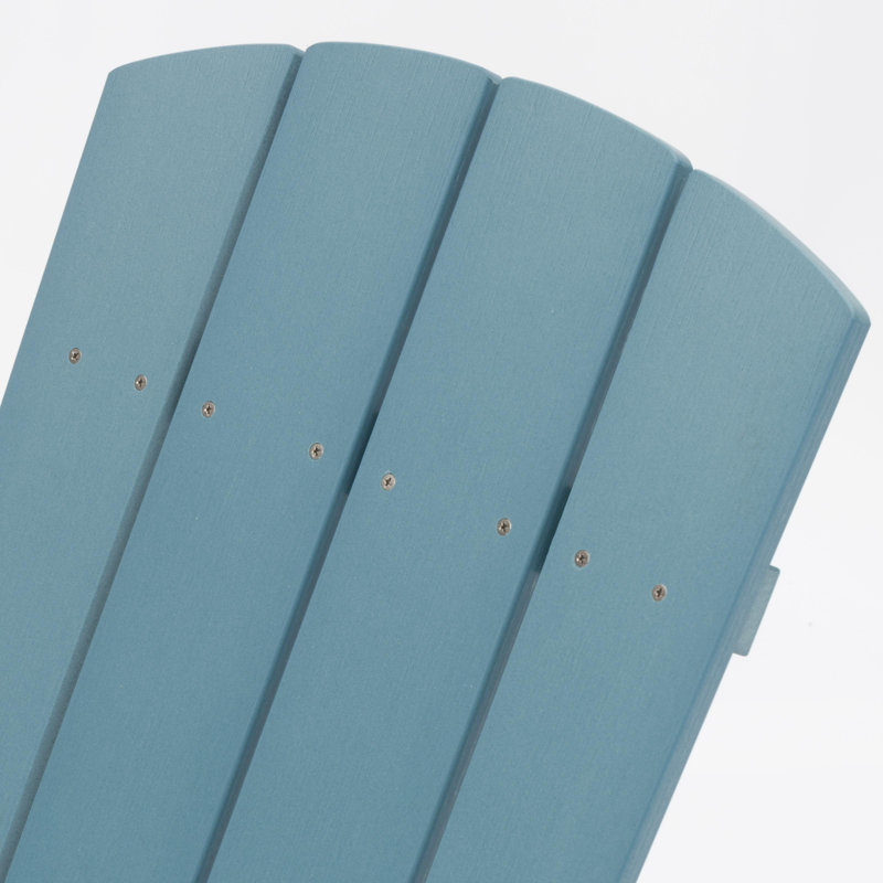 Chaise Adirondack d'extérieur en plastique, Bleu clair