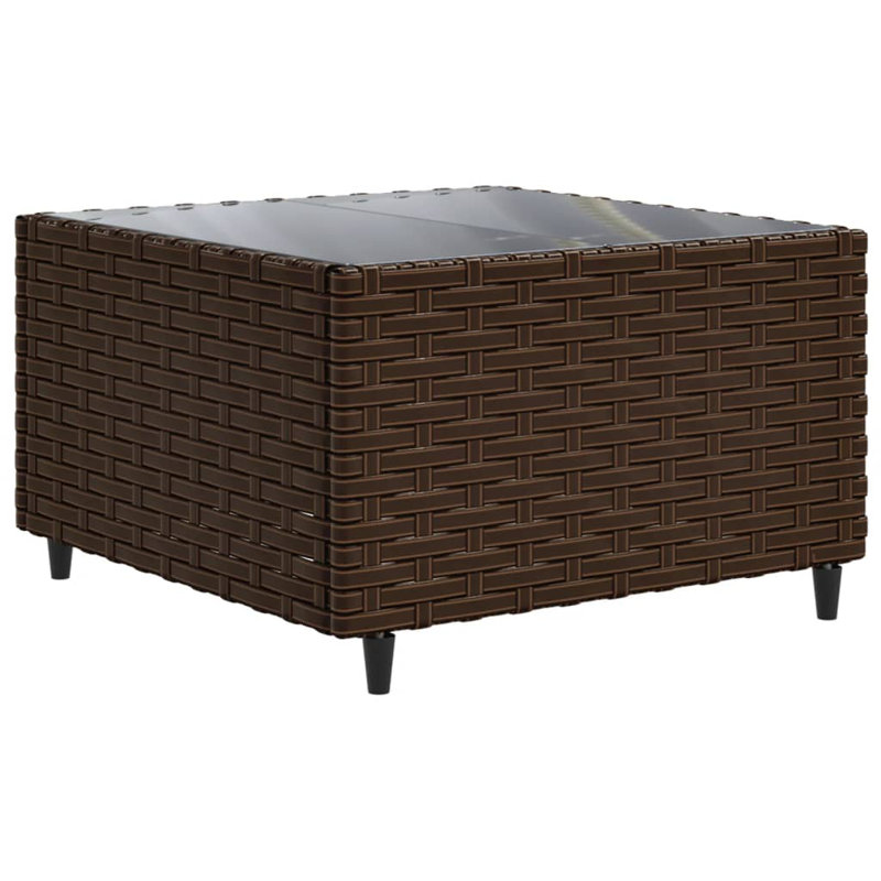 Latitude Run® 7 Piece Patio Lounge Set With Cushions Gray Poly Rattan, Brown, 6, Green