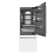 ZLINE 30 in. 16.1 cu. ft. Built-In Bottom Freezer Refrigerator with Water Dispenser and Ice Maker in Satin Stainless Steel with Graphite Grey Interior