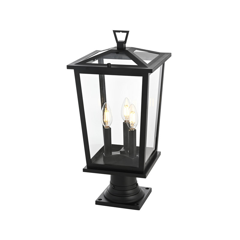 Lampadaire d'extérieur 9,5 pouces noir Deidra