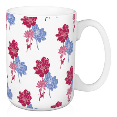 Grande tasse à café floral Damiane