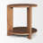 Hisako Mid Brown Open Round Accent Table