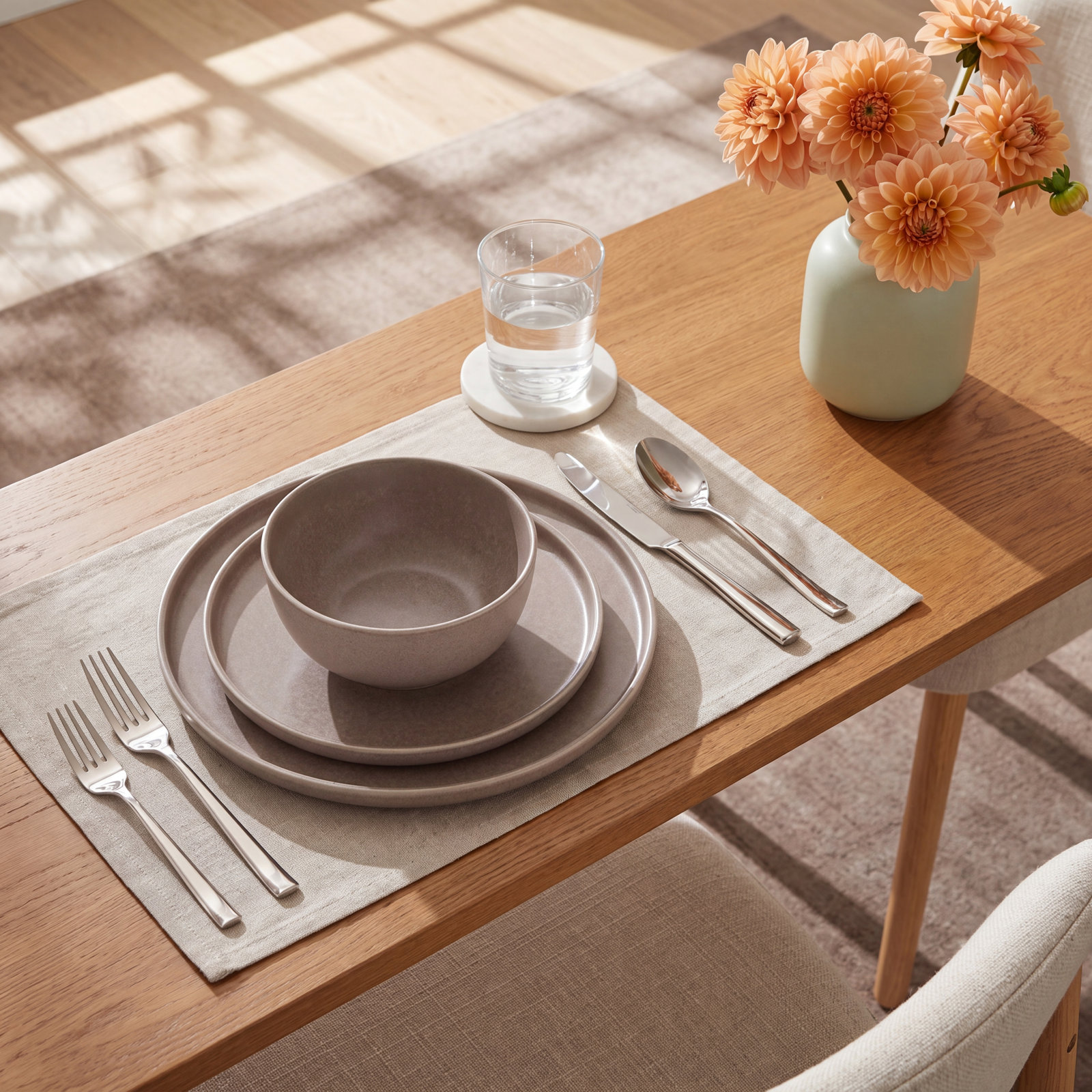 Eden Rock Stoneware Dinnerware Set - Service for 4
