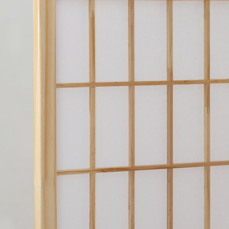 Paravent Shoji pliable Alex 70'' H, Naturel, 4