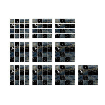 10 feuilles autocollantes dosseret imperméable pour cuisine style mosaïque mexicaine autocollants de carrelage auto-adhésif carreaux de mur en PVC bricolage autocollants