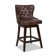 Broncho Swivel Upholstered Counter Stool with Solid Wood Frame