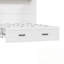 Lit escamotable double avec station de charge et tiroir de rangement-394890190