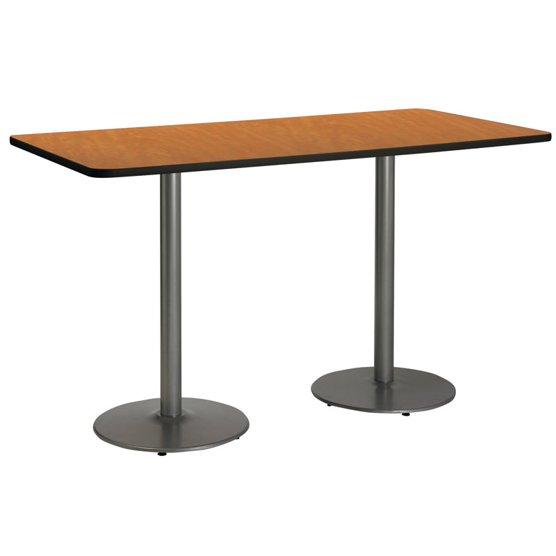 Table de salle de repos 72 "L, Chêne moyen, H 42 po x l 36 po x L 72 po
