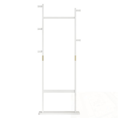 Porte-manteau en bois avec base robuste