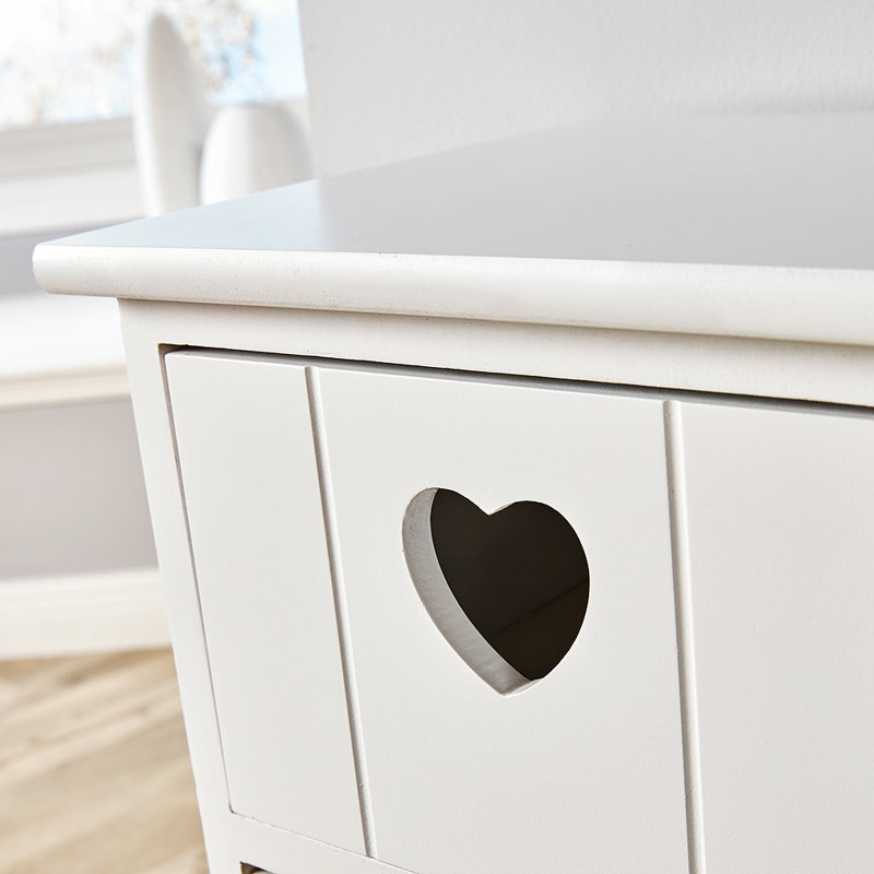 Castillo Fully Assembled 4 Drawer Chest, White