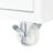 Medium Width Rolling Kitchen Island With Power Socket And Led Lights - Fluted Glass Door, 2 Open Shelves, Storage Cabinet, White Ports, Doors, Convenient-1798213138