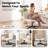 Taneha Wide Seat Armless Criss Cross Legged Office Desk Chair-106361502