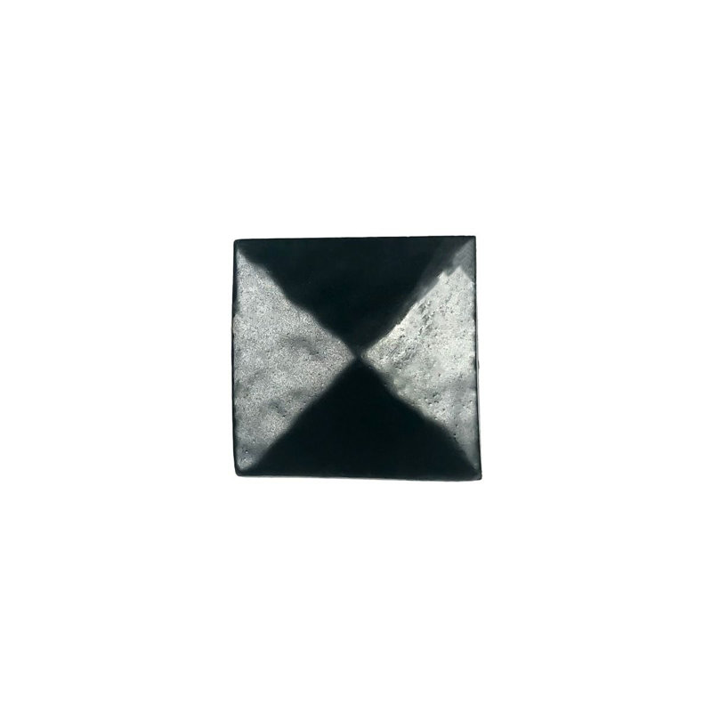 Matte Black 1" Square Pyramid Decorative Clavos
