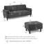 Causeuse et repose-pieds avec rangement 54 W