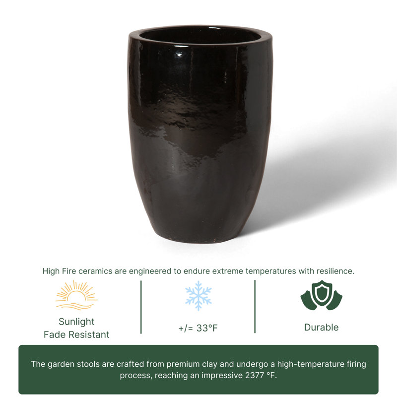 Pottery & Planters/Planters Handmade Ceramic Planter, Black
