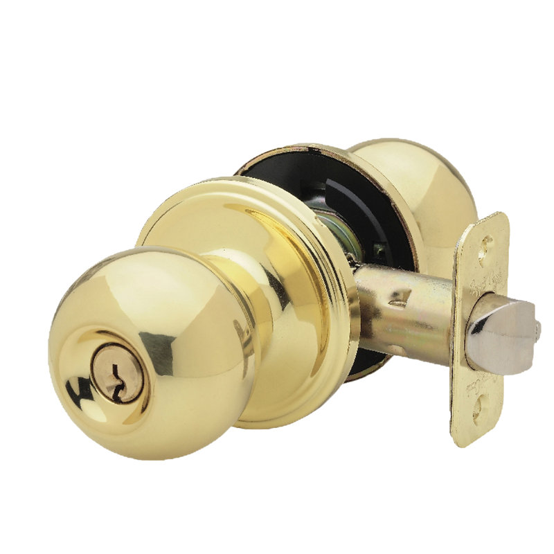 Ball 2.8'' Diameter Keyed (Entry), Polished Brass