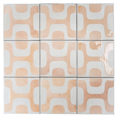 Carreau de mur et de plancher en porcelaine terre cuite blanche délavée 8x8 Cadence (paquet de 12,49 pieds carrés / caisse) - paquet de 29