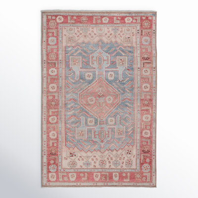 Blue Shadow/Peach Blossom/Shell Area Rug
