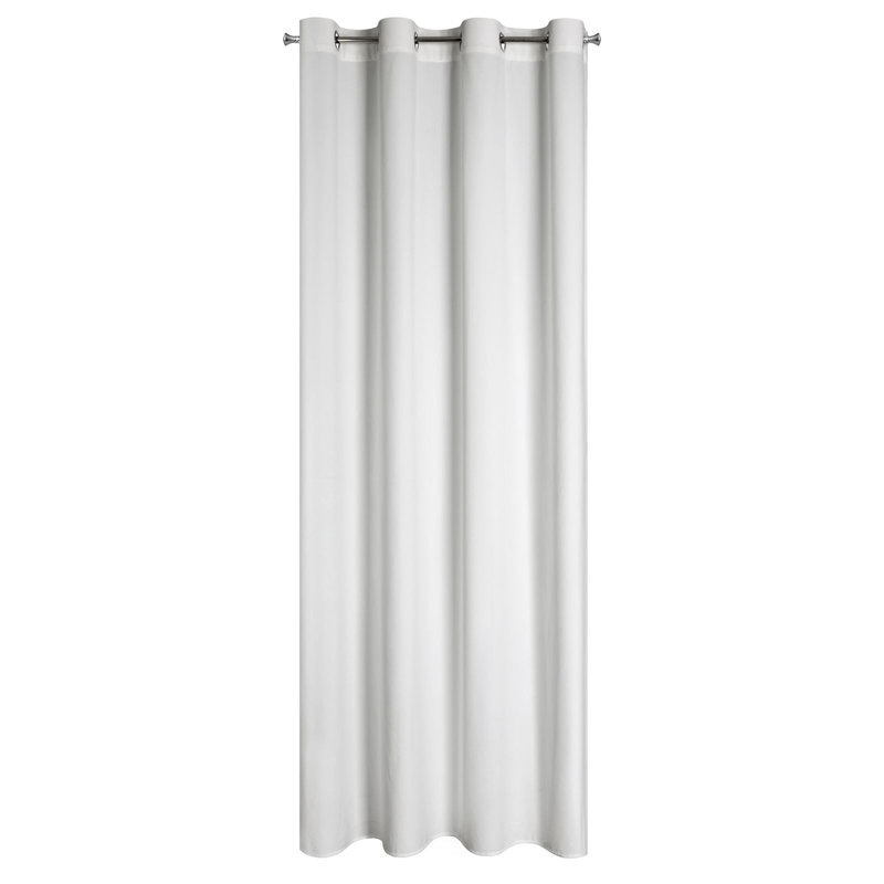 Tavarozzi Blackout Curtains Single Panel, White