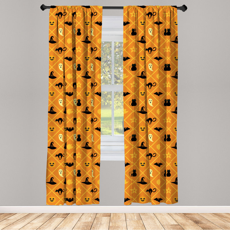 Ghost Semi-Sheer Rod Pocket Curtain Panels, 28" x 84"