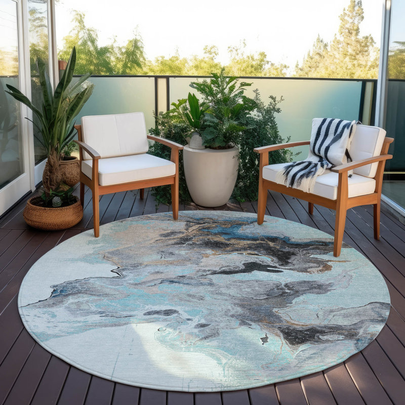 Tapis intérieur / extérieur Caelora, 2 pi 6 po x 3 pi 10 po
