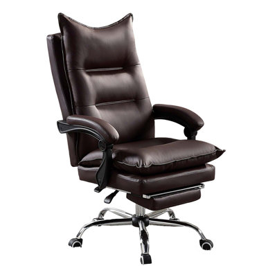 Chaise de bureau ergonomique Mid-Century à hauteur réglable et pivotante avec tissu respirant pour le bureau personnel