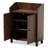 Marialy 2-Door Shoe Storage Cabinet in Walnut Brown Finished Wood, 32.1'' H X 23.6'' W X 11.8'' D