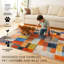 Tapis orange patchwork multicolore Patchwork-1931965297
