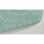 Tapis ivoire / turquoise en coton tissé à plat à la main Dryden-458184502