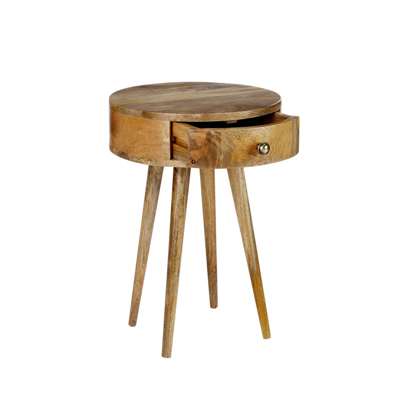 Binns Solid Wood End Table, Natural
