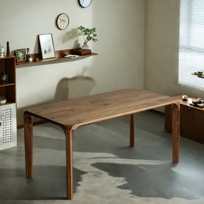 Solid Black Walnut Dining Table.