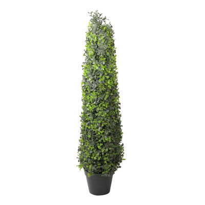 Arbre topiaire artificiel buis vert 36 po bicolore